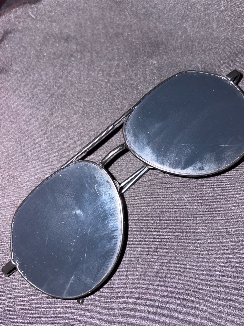 Men's Black Round Sunglasses - Unbranded